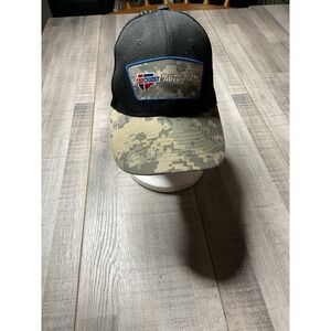 Carquest Auto Parts Trucker Hat Black Digital Camo Snapback American Flag Patch